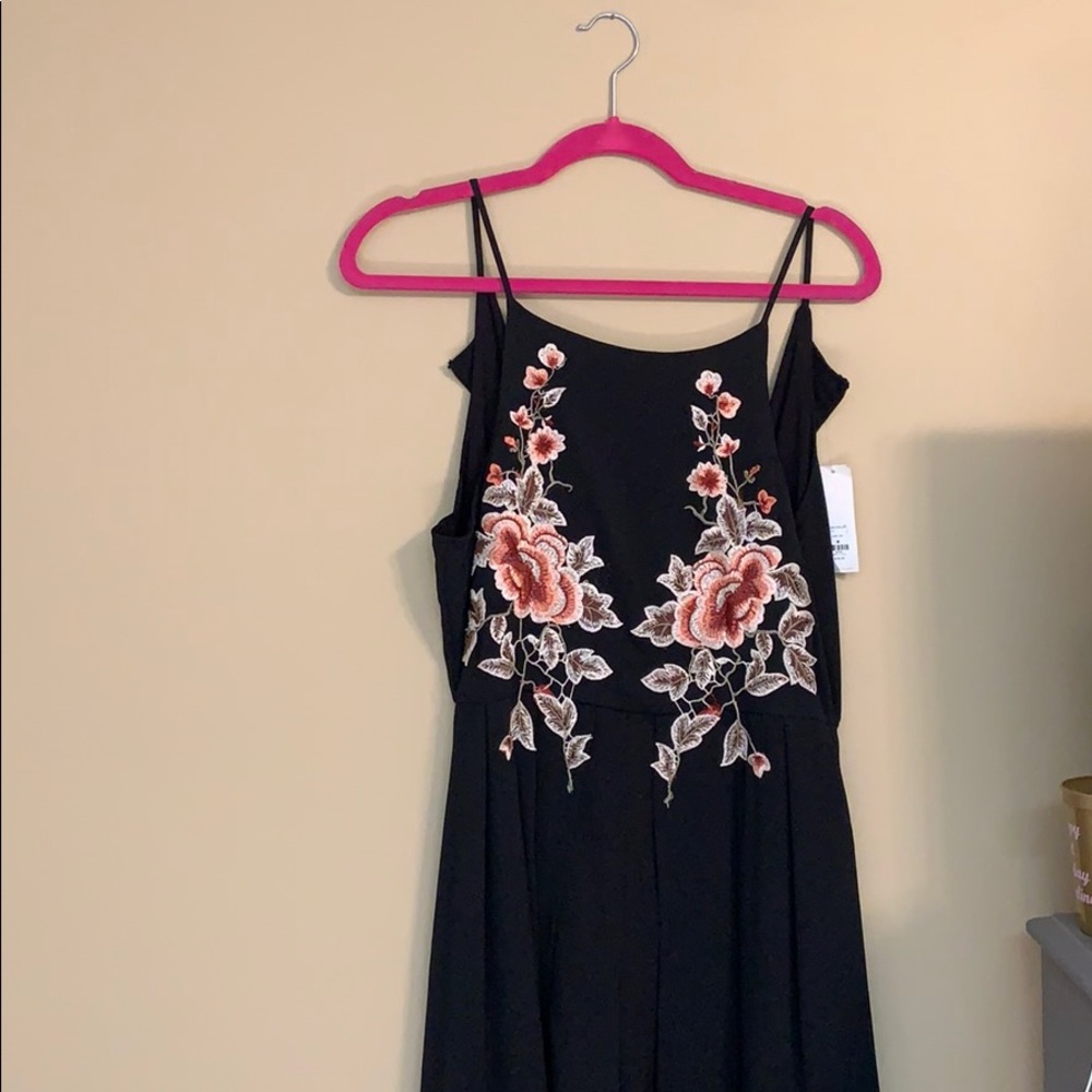 High low embroidered shorts/dress outfit